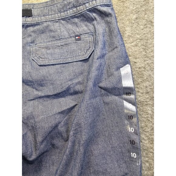 Tommy Hilfiger Lightweight Drawstring Waist Pants Sz 10 Rolled Cuff Straight leg - Picture 5 of 11